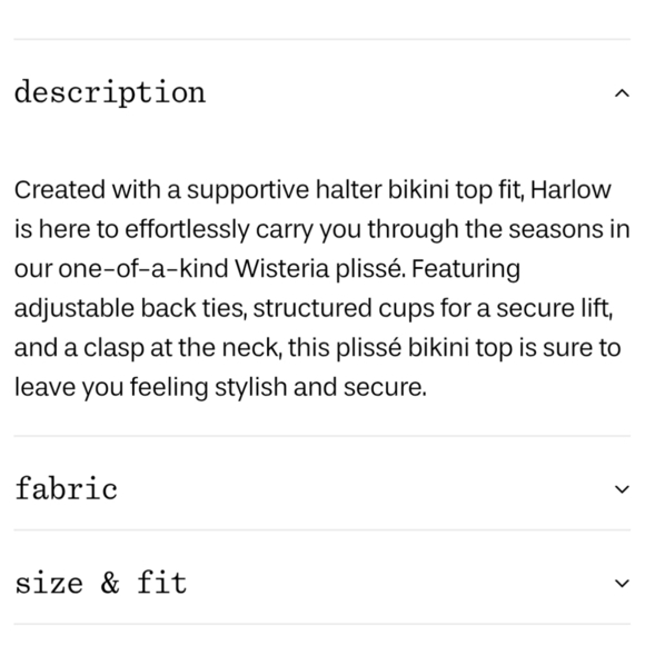 New!Frankie's Bikinis Harlow Plisse Halter Bikini Top‎ - Picture 11 of 11